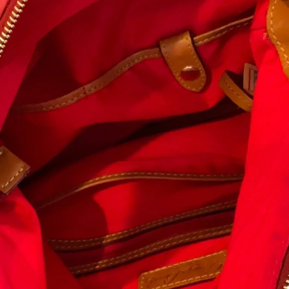Dooney and Bourke canvas hobo red